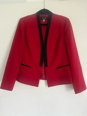 Black Label Red Blazer with Black Trim